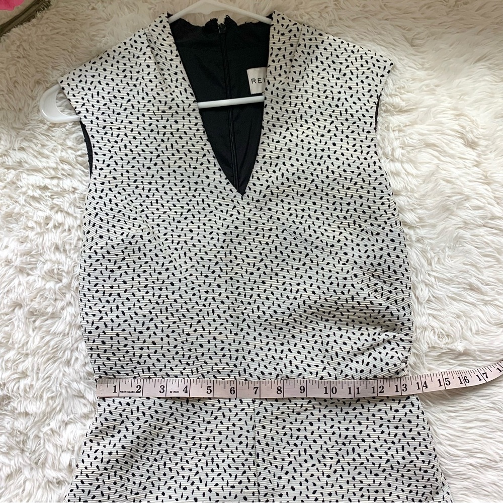 Reiss Jeannette Speckled Jacquard Romper Playsuit sz 4 SM - Picture 10 of 16